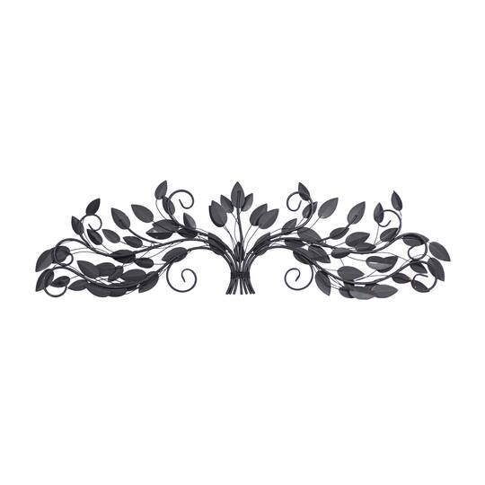Brown Metal Leaf Foliage Wall Accent